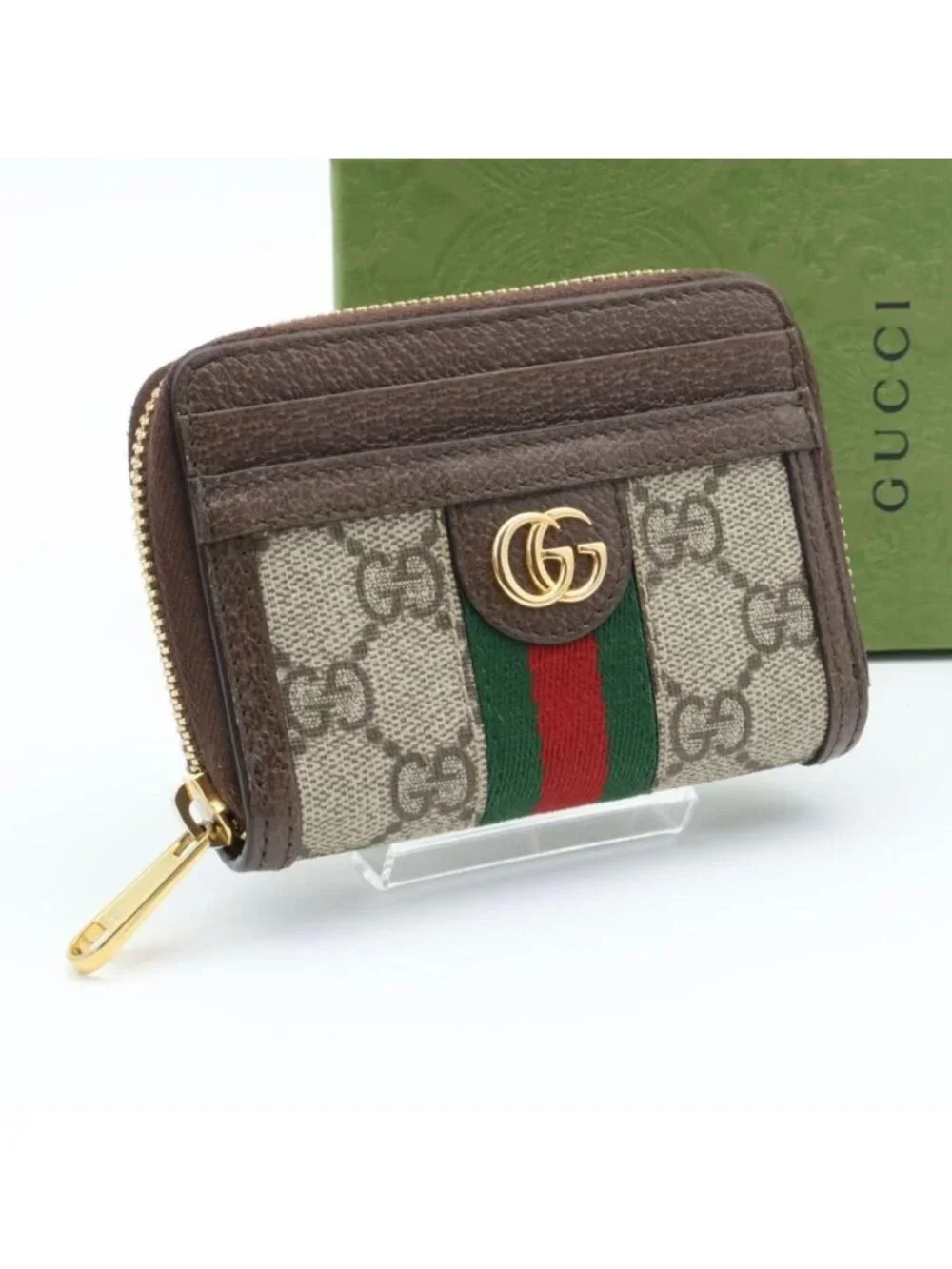 ★SOLD★ Gucci Ophidia Coin Card Case Zip Around - Picture 1 of 10